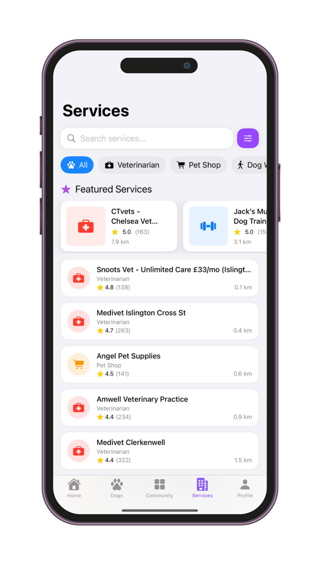 Nearby Services